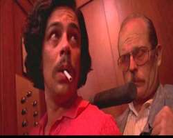 The actor is so dedicated to his job that he repeatedly burned himself with cigarettes for the elevator scene in the film 